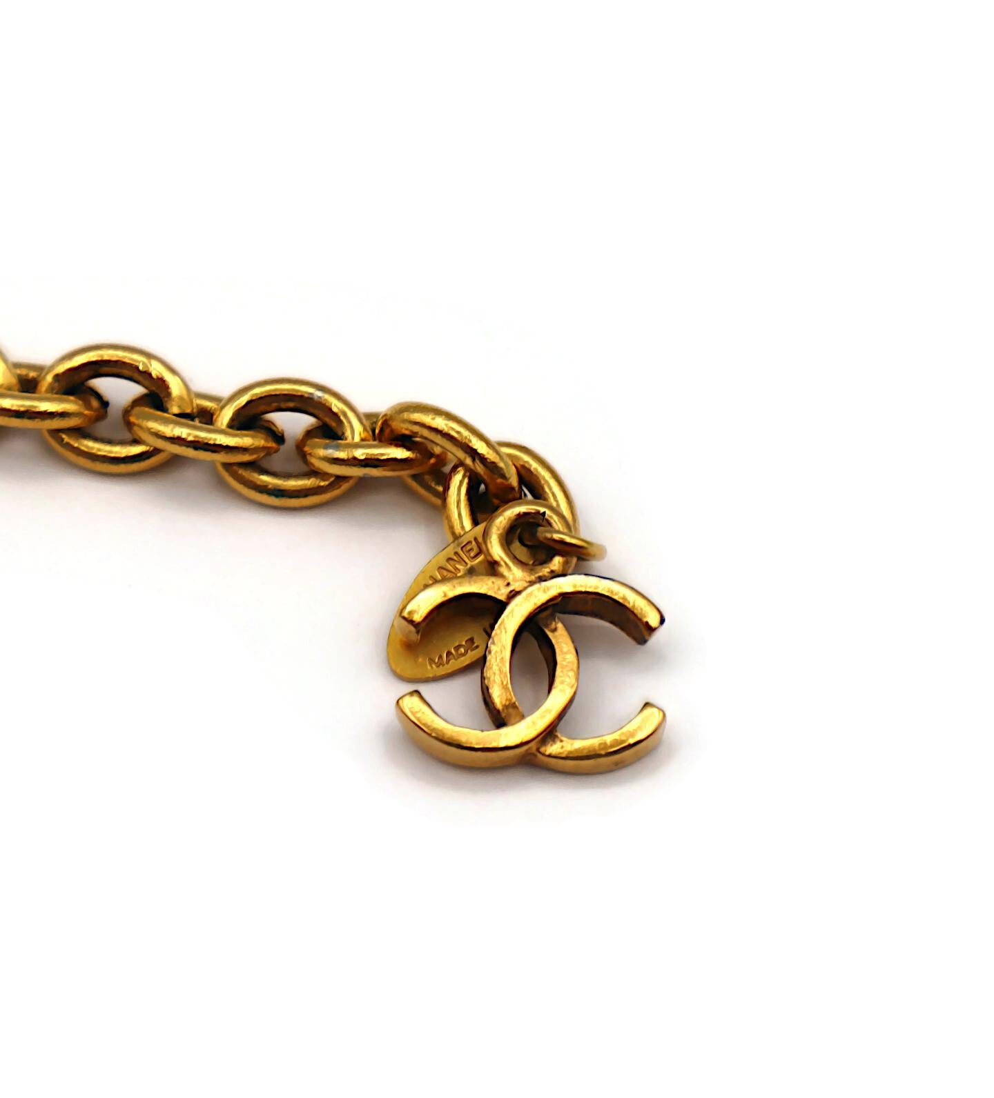 Chanel Bracciale vintage con perle finte e perline dorate a più fili in vendita 6