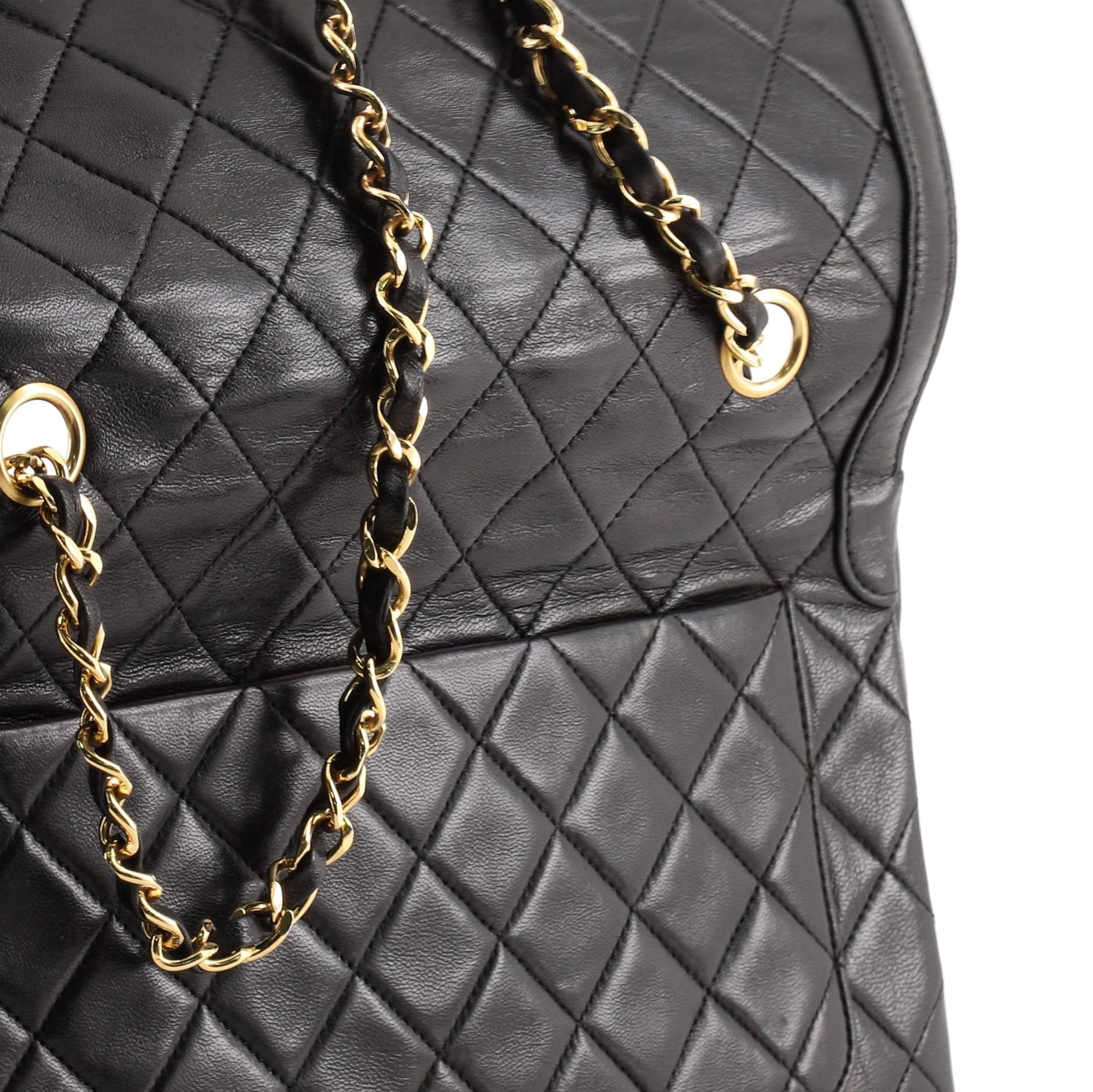 Chanel Vintage Flap Bag Quilted Lambskin Medium 3