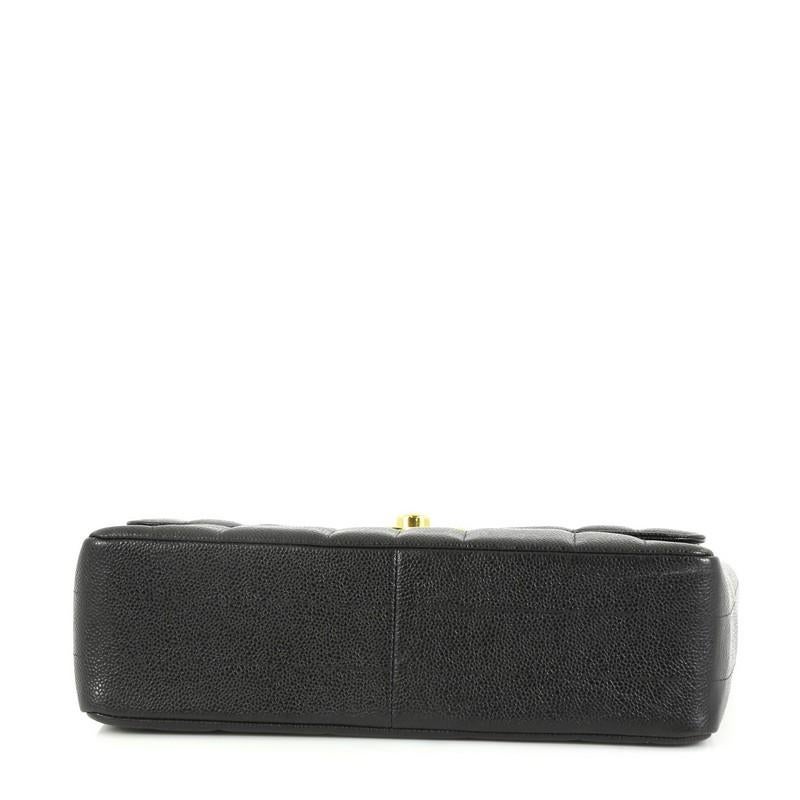 Women's Chanel Vintage Flap Bag Vertical Quilt Caviar Jumbo