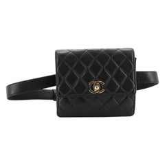 Chanel Vintage Flap Belt Bag Quilted Leather Small Chanel Vintage Flap Belt Bag Quilted Leather Small