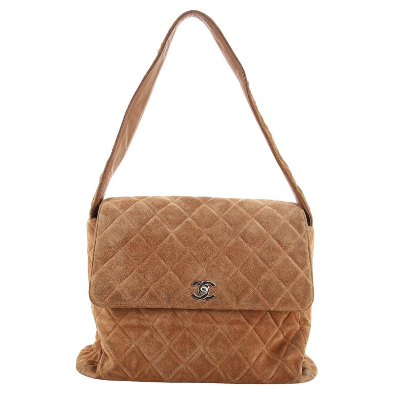 Chanel Vintage Suede Shoulder Bag 
