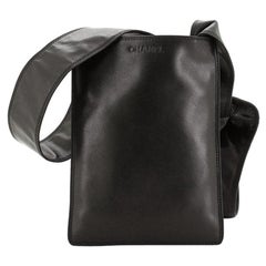 Chanel Vintage Flat Crossbody Bag Leather Small