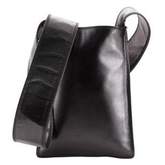 Chanel Vintage Flat Crossbody Bag Leather Small