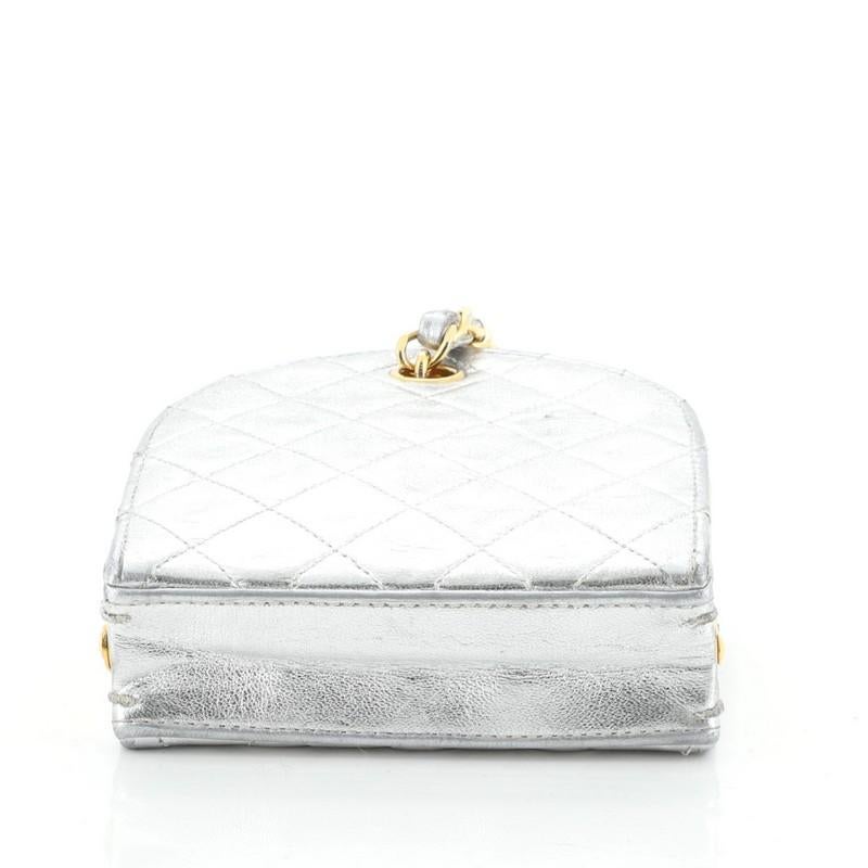 Chanel Vintage Frame Clutch Bag Quilted Leather Mini In Good Condition In NY, NY