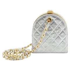 Chanel Vintage Frame Clutch Bag Quilted Leather Mini