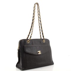 Chanel Vintage Front Pocket Camera Bag Caviar Large