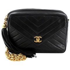 Chanel Vintage Front Pocket Camera Bag Chevron Lambskin Medium Chanel Vintage Front Pocket Camera Bag Chevron Lambskin Medium