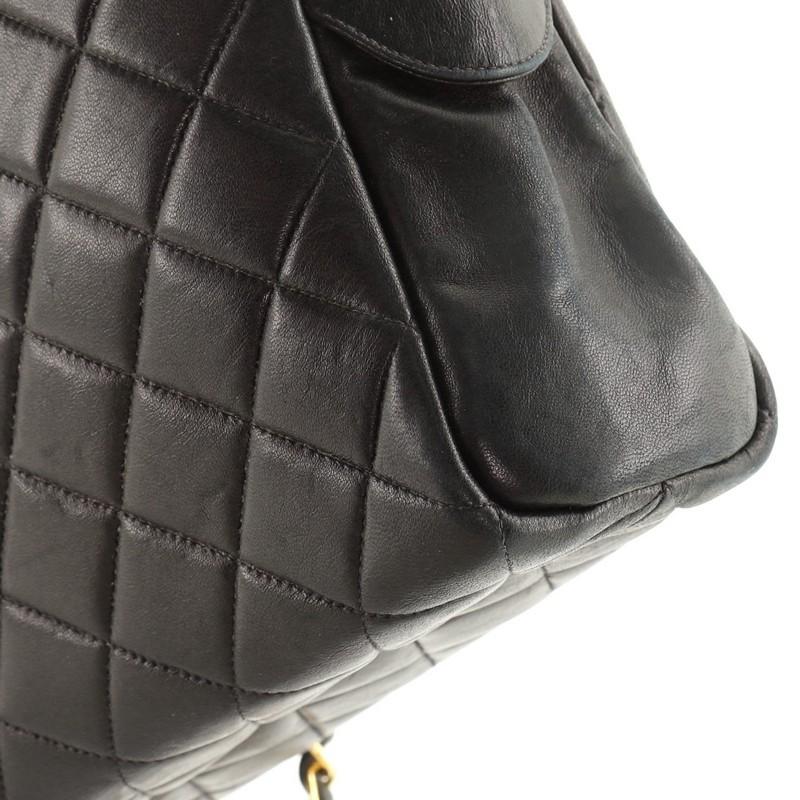 Women's or Men's Chanel Vintage Front Pocket Camera Bag Quilted Lambskin Large