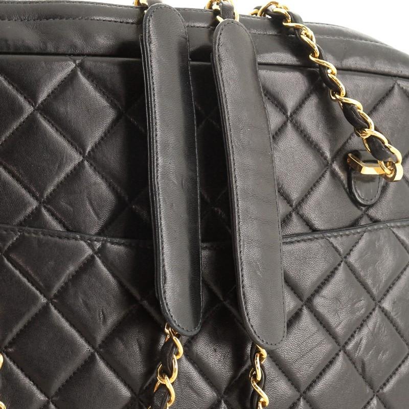 Chanel Vintage Front Pocket Camera Bag Quilted Lambskin Large 1
