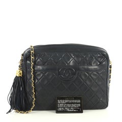 Chanel Vintage Front Pocket Camera Bag Quilted Lambskin Medium