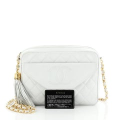 Chanel Vintage Front Pocket Camera Bag Quilted Lambskin Medium