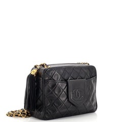 Chanel Vintage Front Pocket Camera Bag Quilted Lambskin Medium