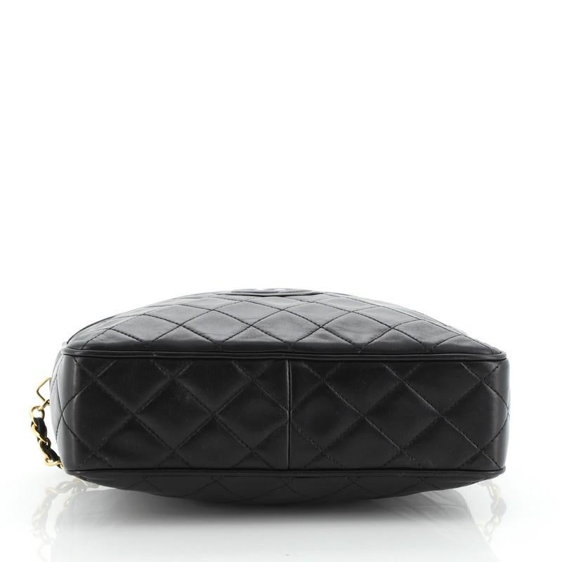 Chanel Vintage Front Pocket Camera Bag Quilted Lambskin Medium In Good Condition In NY, NY