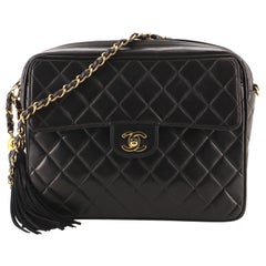 Chanel Vintage Front Pocket Camera Bag Quilted Lambskin Medium