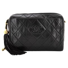 Chanel Vintage Front Pocket Camera Bag Quilted Lambskin Medium
