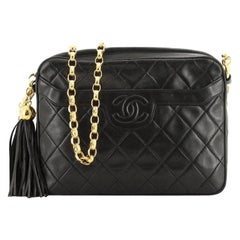 Chanel Vintage Front Pocket Camera Bag Quilted Lambskin Medium 