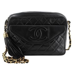 Chanel Vintage Front Pocket Camera Bag Quilted Lambskin Medium