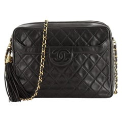 Chanel Vintage Front Pocket Camera Bag Quilted Lambskin Medium