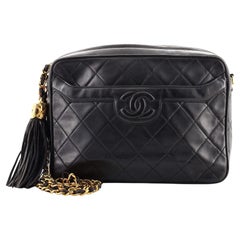 Chanel Vintage Front Pocket Camera Bag Quilted Lambskin Medium