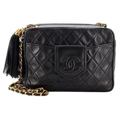 Chanel Vintage Front Pocket Camera Bag Quilted Lambskin Medium