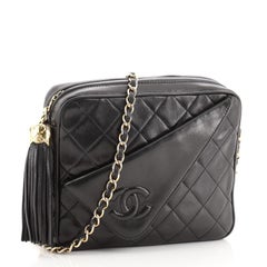 Chanel Vintage Front Pocket Camera Bag Quilted Lambskin Small