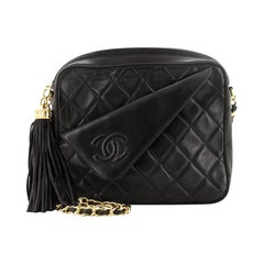 Chanel Vintage Front Pocket Camera Bag Quilted Lambskin Small