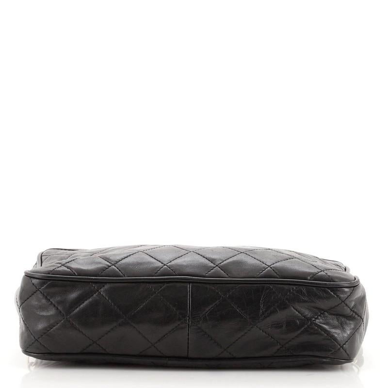 Chanel Vintage Front Pocket Camera Bag Quilted Lambskin Small In Good Condition In NY, NY