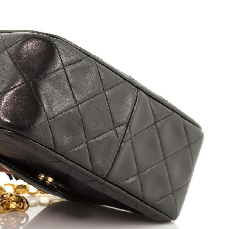 Chanel Vintage Front Pocket Camera Bag Quilted Lambskin Small at 1stDibs