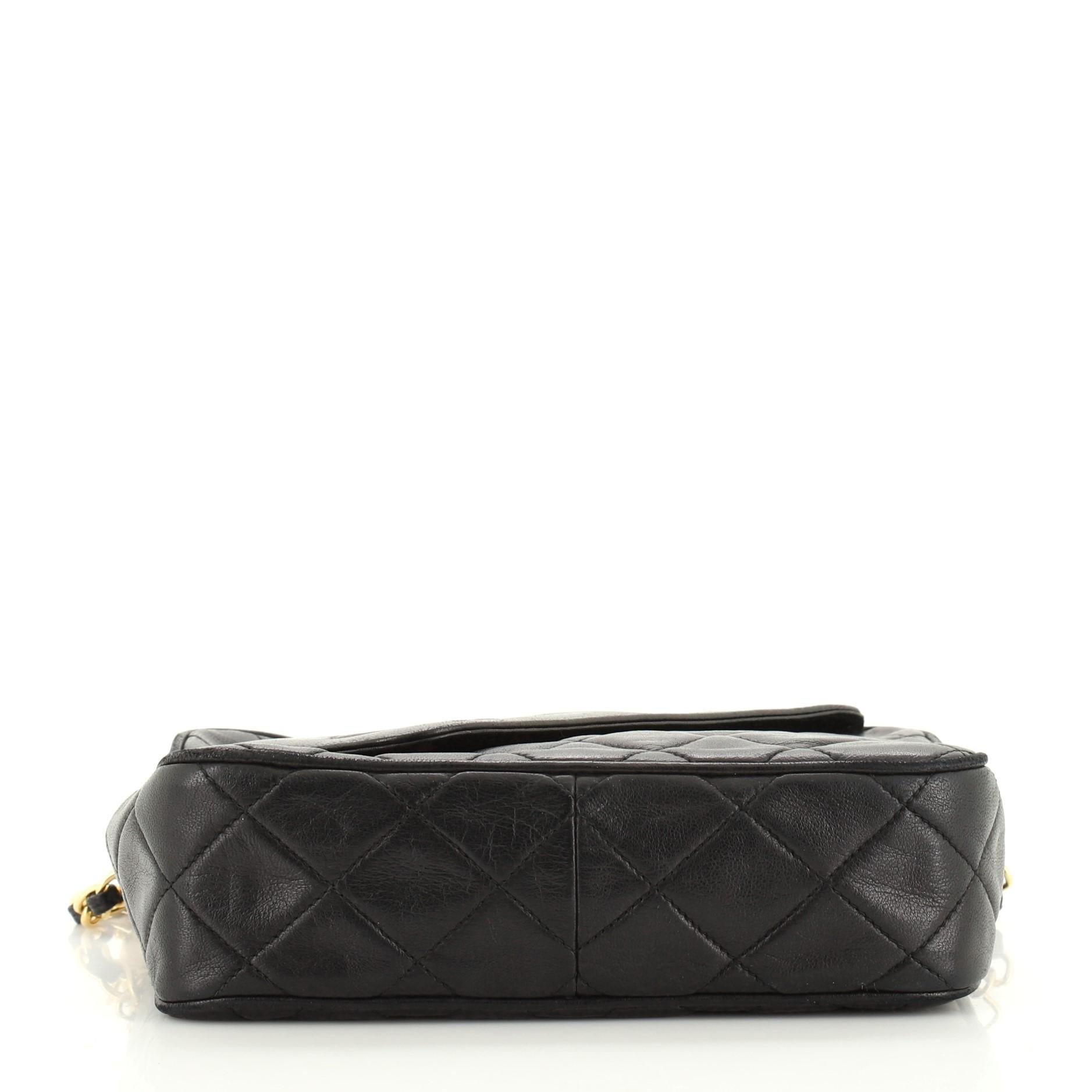 Chanel Vintage Front Pocket Camera Bag Quilted Lambskin Small 1