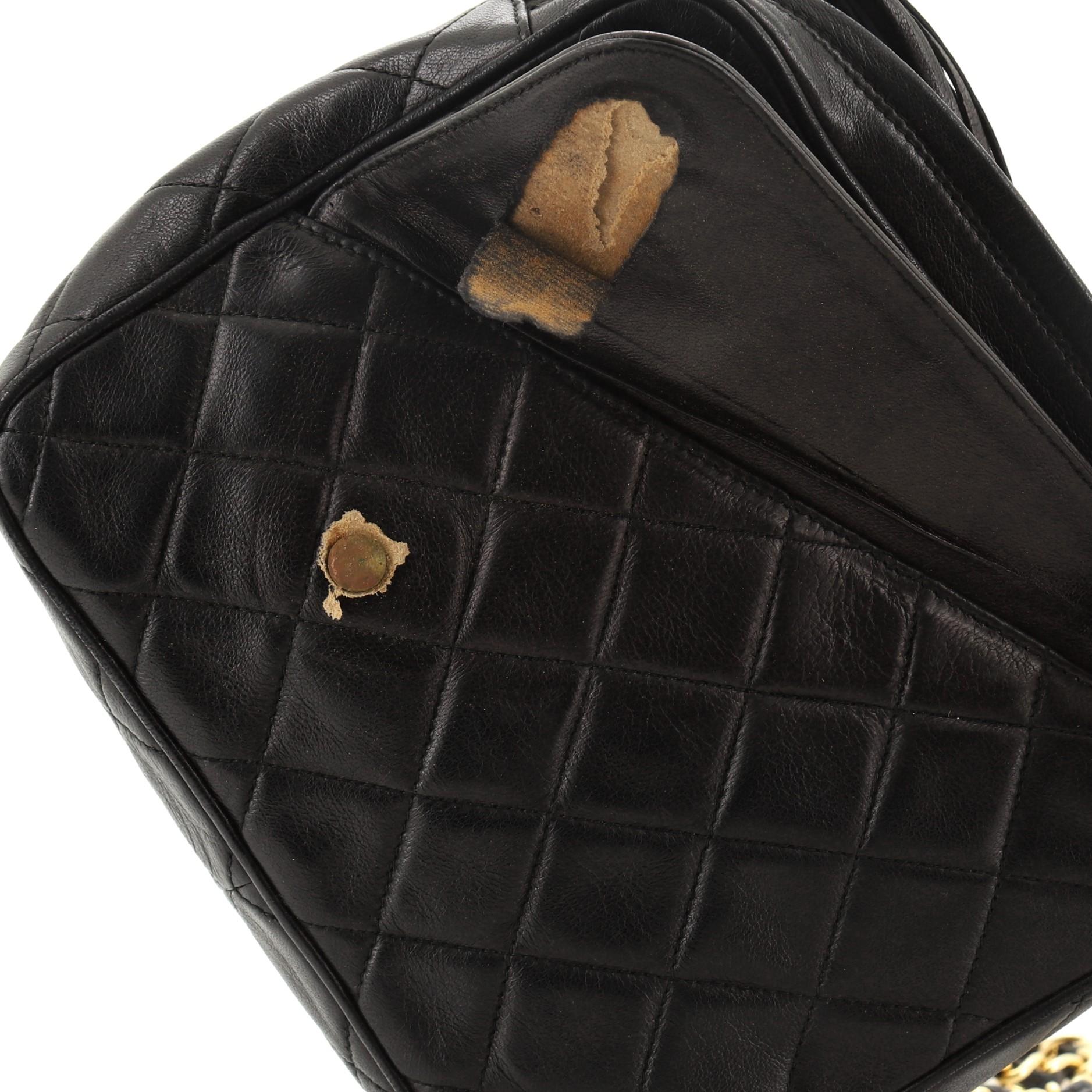 Chanel Vintage Front Pocket Camera Bag Quilted Lambskin Small 3