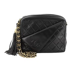 Chanel Vintage Front Pocket Camera Bag Quilted Lambskin Small