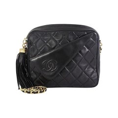 Chanel Vintage Front Pocket Camera Bag Quilted Lambskin Small