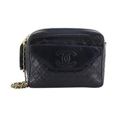 Chanel Vintage Front Pocket Camera Bag Quilted Lambskin Small