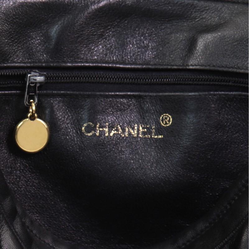 Chanel Vintage Front Pocket Camera Bag Quilted Leather Large 2