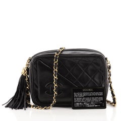 Chanel Vintage Front Pocket Camera Bag Quilted Leather Mini