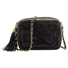 Chanel Vintage Front Pocket Camera Bag Quilted Leather Mini
