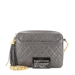 Chanel Vintage Front Pocket Camera Bag Quilted Leather Small