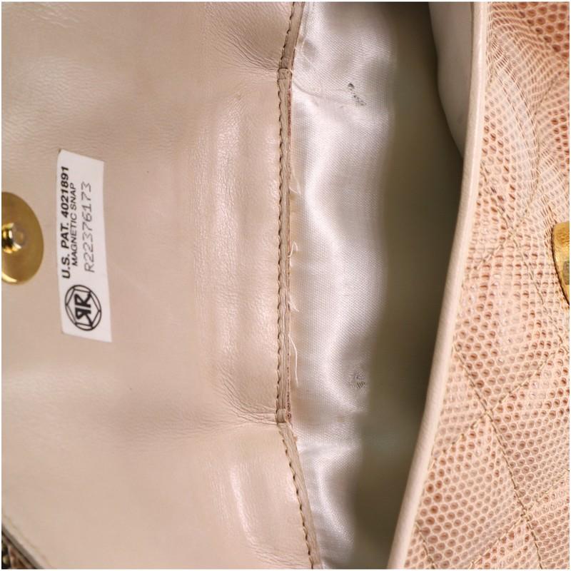 Chanel Vintage Front Pocket Camera Bag Quilted Lizard Small 5
