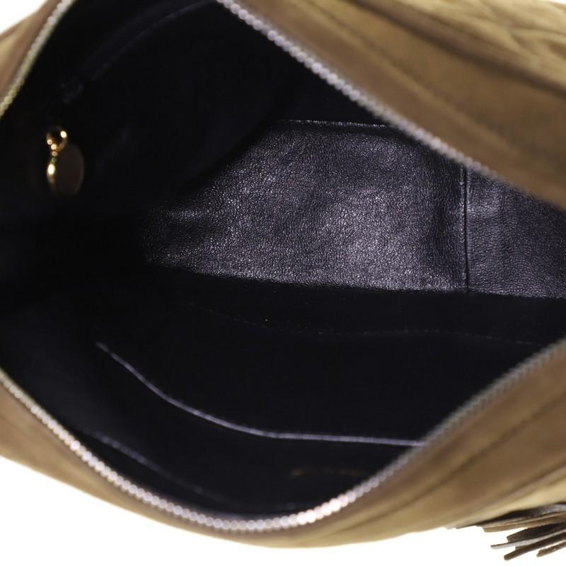 Chanel Vintage Front Pocket Camera Bag Quilted Suede Medium 3