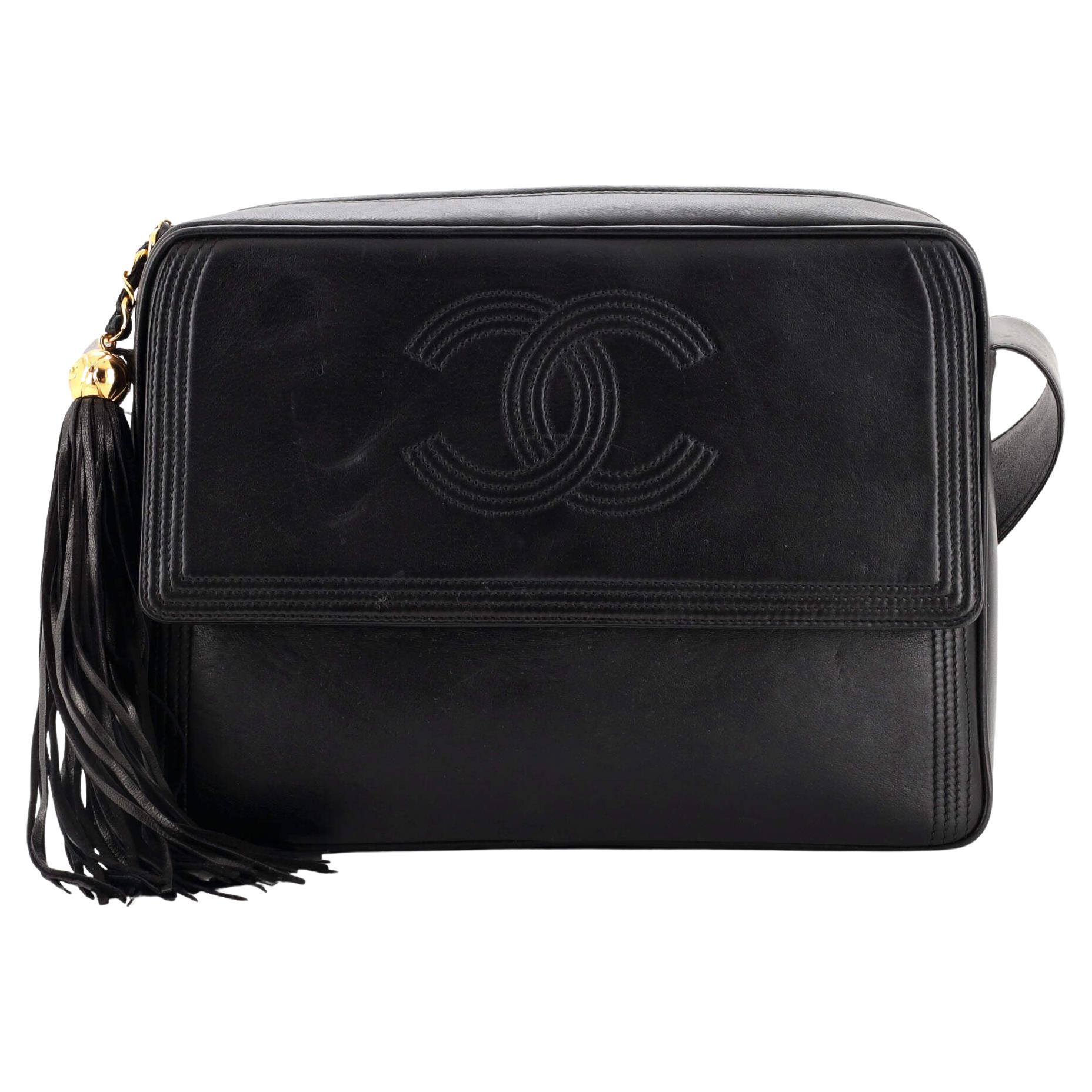 Chanel Vintage Front Pocket CC Camera Bag Lambskin Medium For Sale at  1stDibs