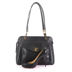 Chanel Vintage Front Pocket Tote Caviar Large