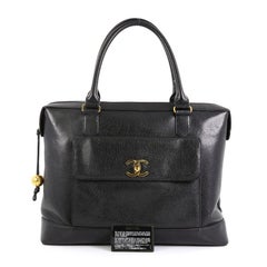 Chanel Vintage Front Pocket Tote Caviar Large