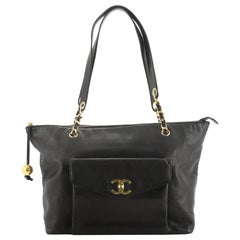 Chanel Vintage Front Pocket Tote Caviar Large