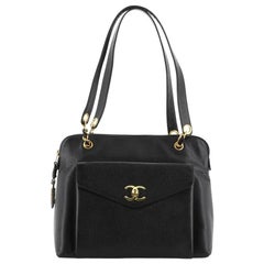 Chanel Vintage Front Pocket Tote Caviar Large