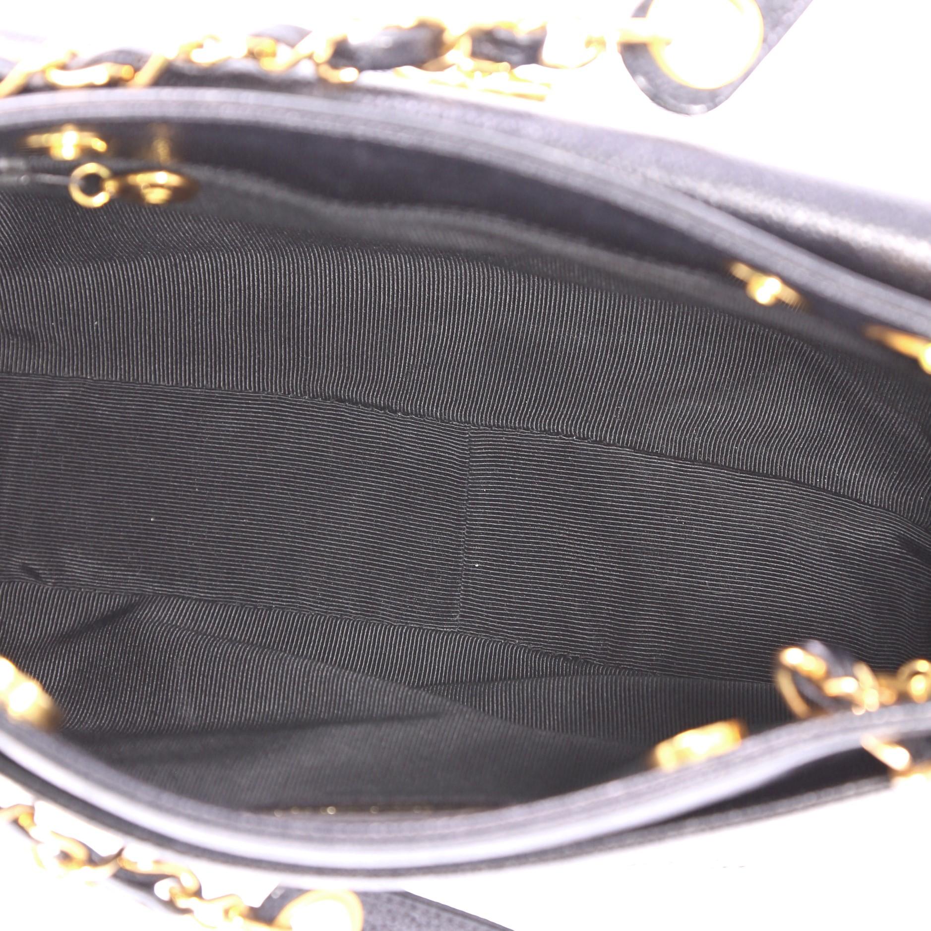 Chanel Vintage Front Pocket Tote Caviar Small 2