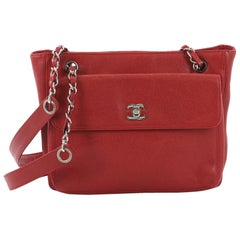 Chanel Vintage Front Pocket Tote Caviar Small
