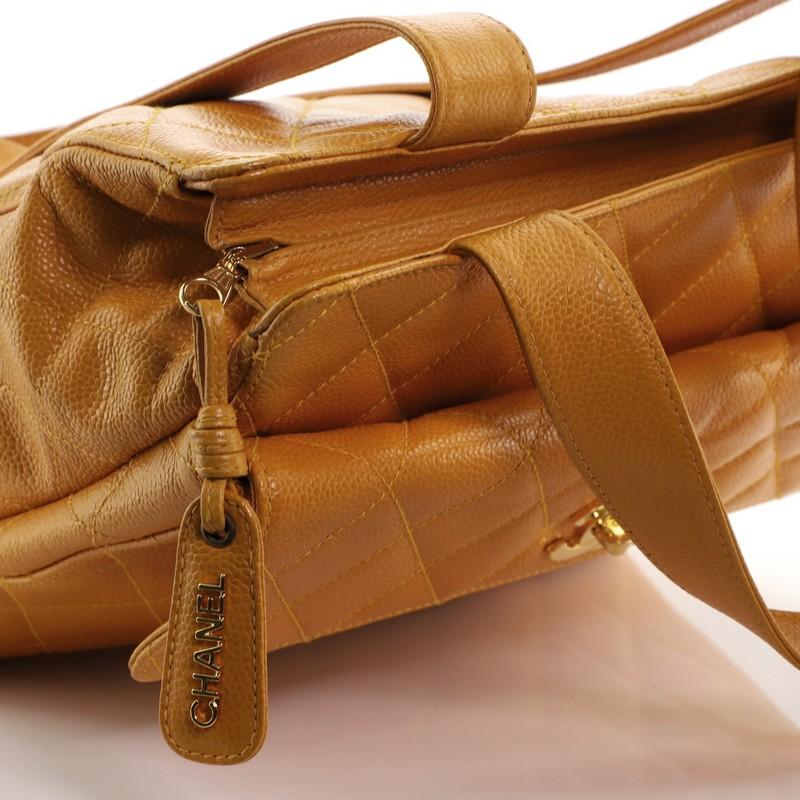 Chanel Vintage Front Pocket Tote Gesteppt Kaviar Medium 5