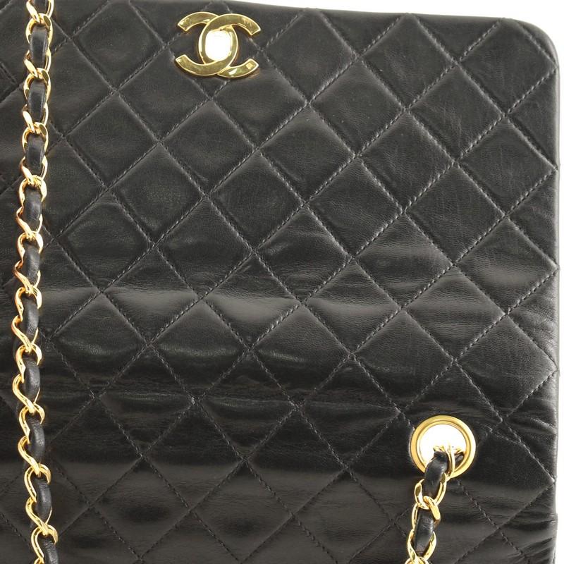 Chanel Vintage Full Flap Bag Quilted Lambskin Medium 2