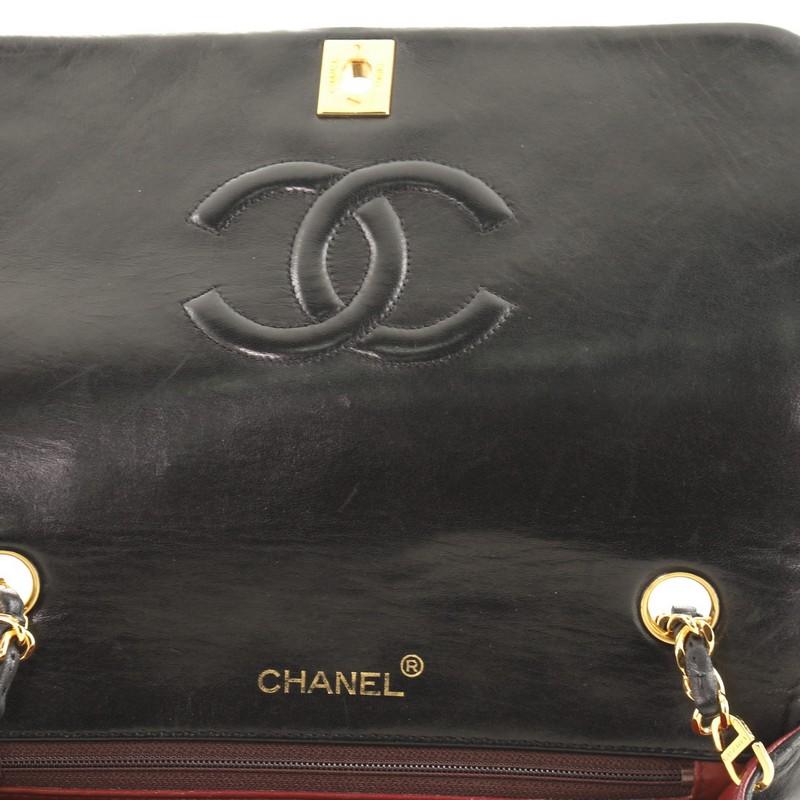 Chanel Vintage Full Flap Bag Quilted Lambskin Medium 3