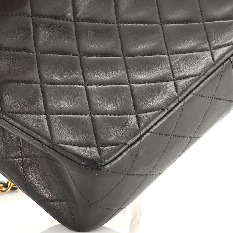 Chanel Vintage Full Flap Bag Quilted Lambskin Medium 4